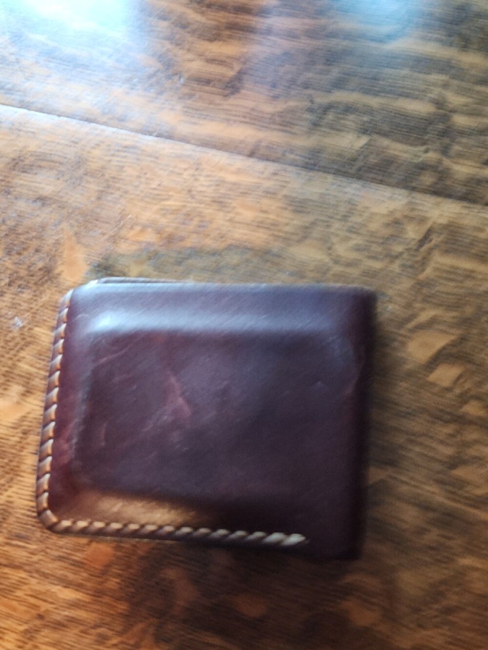 Popov Handcrafted Brown Leather Bifold Wallet - Men's Accessories - Picture 4 of 5